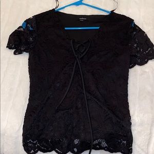 Black lace top